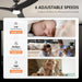 52 in. Outdoor Ceiling Fans with Light and Remote, Indoor Outdoor Reversible Modern Ceiling Fan for Bedroom Patio-28-ErisView