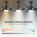 52 in. Outdoor Ceiling Fans with Light and Remote, Indoor Outdoor Reversible Modern Ceiling Fan for Bedroom Patio-30-ErisView