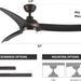 52 in. Outdoor Ceiling Fans with Light and Remote, Indoor Outdoor Reversible Modern Ceiling Fan for Bedroom Patio-33-ErisView