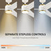 52 in. Outdoor Ceiling Fans with Light and Remote, Indoor Outdoor Reversible Modern Ceiling Fan for Bedroom Patio-4-ErisView