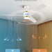 52 in. Outdoor Ceiling Fans with Light and Remote, Indoor Outdoor Reversible Modern Ceiling Fan for Bedroom Patio-6-ErisView