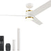 52 in. Outdoor Ceiling Fans with Light and Remote, Indoor Outdoor Reversible Modern Ceiling Fan for Bedroom Patio-1-ErisView