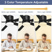 52 in. Outdoor Modern Black Fan, Ceiling Fans with Lights and Remote, Bedroom Ceiling Fans, Porch Fans-14-ErisView