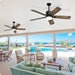 52 in. Outdoor Modern Black Fan, Ceiling Fans with Lights and Remote, Bedroom Ceiling Fans, Porch Fans-34-ErisView