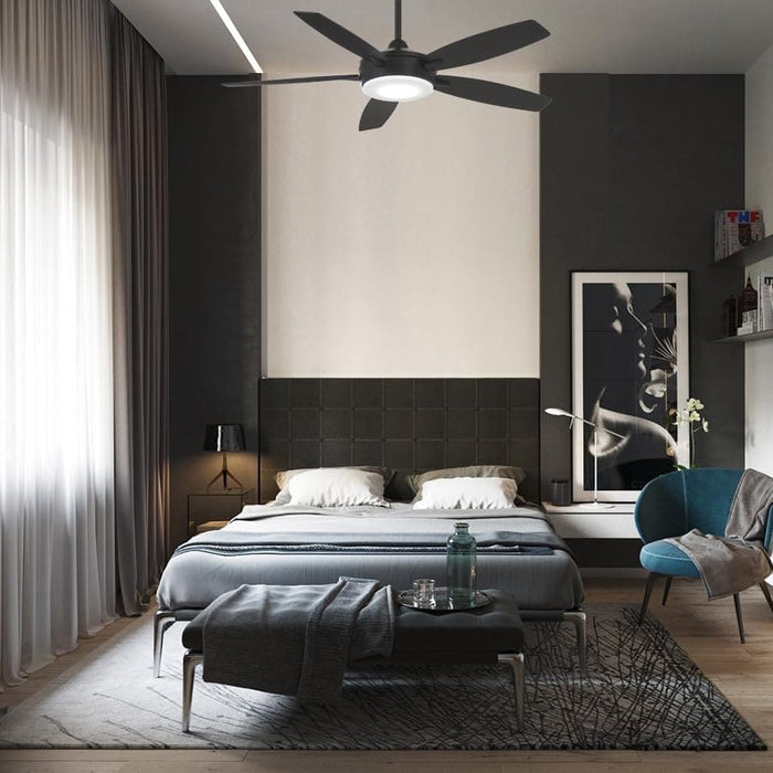 52 in. Recessed Ceiling Fan, Dimmable Ceiling Fan and Light, Home Ceiling Fan-7-ErisView