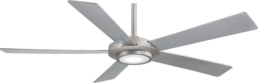 52 in. Recessed Ceiling Fan, Fancy Ceiling Fans with LED Light, Reversible DC Ceiling Fan, Brushed Nickel Ceiling Fan-1-ErisView