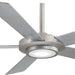 52 in. Recessed Ceiling Fan, Fancy Ceiling Fans with LED Light, Reversible DC Ceiling Fan, Brushed Nickel Ceiling Fan-1-ErisView