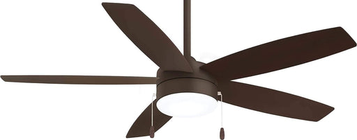 52 in. Recessed Ceiling Fan, Rubbed Bronze Ceiling Fan, Wood Fans-1-ErisView