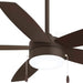 52 in. Recessed Ceiling Fan, Rubbed Bronze Ceiling Fan, Wood Fans-1-ErisView