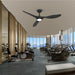 52 in. Remote Control Ceiling Fan and Light, Indoor Reversible Quiet Ceiling Fans, Black Quiet Ceiling Fans-8-ErisView