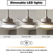52 in. Remote Control Ceiling Fan and Light, White Ceiling Fan Dimmable LED Light, Unusual Ceiling Fans for Bedroom Living Room-8-ErisView