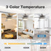 52 in. Remote Control Ceiling Fan with Light, Brushed Nickel Ceiling Fan, 5 Blade Ceiling Fan-3-ErisView