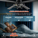 52 in. Remote Control Fan Control, Reversible Quiet Ceiling Fans, Outdoor Fan for Patio, Ceiling Fan for Bedroom Living Room-6-ErisView