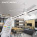52 in. Reversible Ceiling Fan, Mini White Ceiling Fan with Lights and Remote-7-ErisView