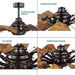 52 in. Reversible DC Ceiling Fan, Farmhouse Bronze Ceiling Fan -10-ErisView