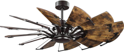 52 in. Reversible DC Ceiling Fan, Farmhouse Bronze Ceiling Fan -1-ErisView