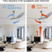 52 in. Reversible Quiet Remote Control Ceiling Fan and Light, Indoor 3 Blade Modern Ceiling Fan for Bedroom Living Room, Porch Fans-4-ErisView