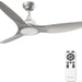 52 in. Reversible Quiet Remote Control Ceiling Fan and Light, Indoor 3 Blade Modern Ceiling Fan for Bedroom Living Room, Porch Fans-1-ErisView