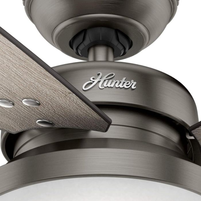 52 in. Sentinel Brushed Ceiling Fan with LED Light Kit and Handheld Remote, Hugger Ceiling Fan with Light-10-ErisView