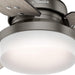 52 in. Sentinel Brushed Ceiling Fan with LED Light Kit and Handheld Remote, Hugger Ceiling Fan with Light-8-ErisView