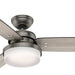 52 in. Sentinel Brushed Ceiling Fan with LED Light Kit and Handheld Remote, Hugger Ceiling Fan with Light-1-ErisView