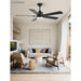52 in. Set of 2 Ceiling Fans with Light, Quiet Remote Control Fan for Bedroom Living Room Dining Room Kitchen-7-ErisView