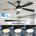 52 in. Smart Ceiling Fan, Indoor Outdoor Outdoor Fans with Lights and Remote for Bedroom Living Room, Work with Alexa Google APP, Outdoor Fan for Patio-3-ErisView