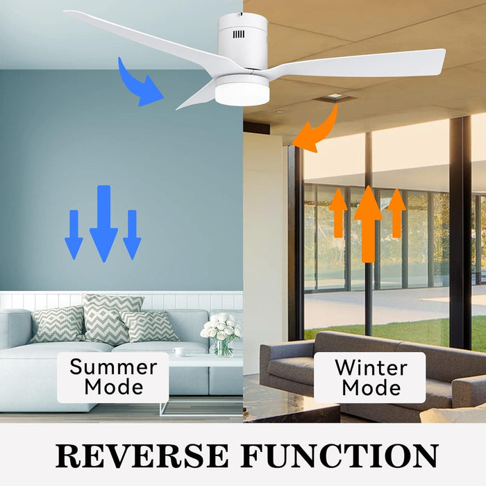 52 in. Smart Ceiling Fan with Dimmable LED Light, Fancy Ceiling Fans with Remote Alexa Google Assistant Siri Shortcuts -16-ErisView
