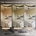 52 in. Smart Ceiling Fan with Dimmable LED Light, Fancy Ceiling Fans with Remote Alexa Google Assistant Siri Shortcuts -3-ErisView