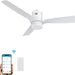 52 in. Smart Ceiling Fan with Dimmable LED Light, Fancy Ceiling Fans with Remote Alexa Google Assistant Siri Shortcuts -9-ErisView
