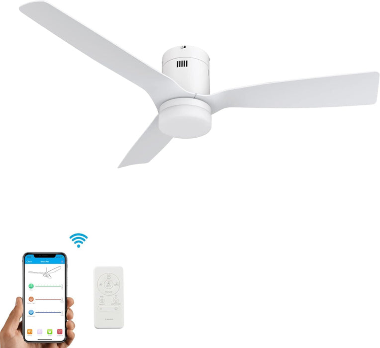52 in. Smart Ceiling Fan with Dimmable LED Light, Fancy Ceiling Fans with Remote Alexa Google Assistant Siri Shortcuts -9-ErisView