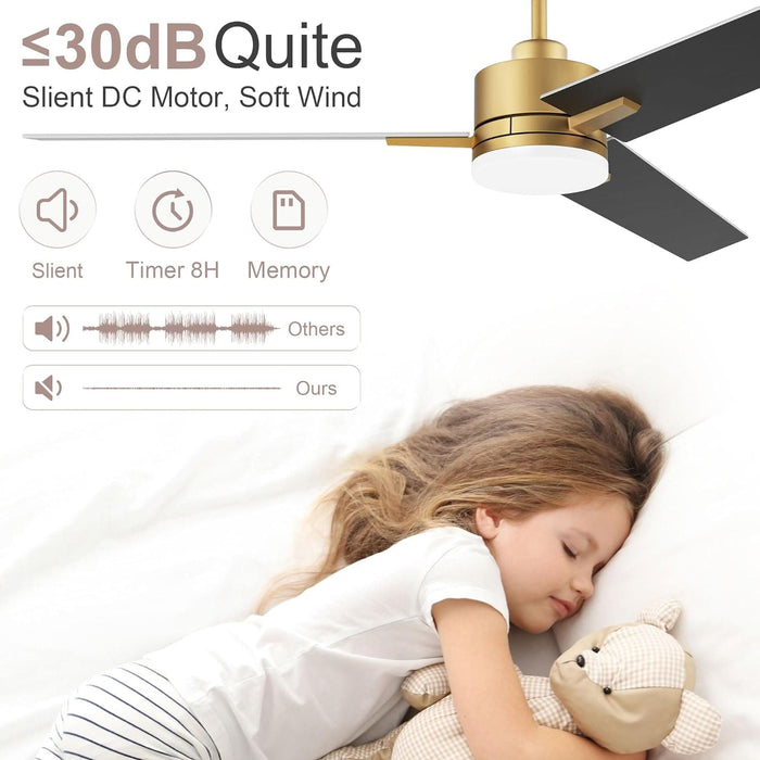 52 in. Smart Ceiling Fan with Light and Remote, Fast Ceiling Fan with Voice Alexa Google Wi-Fi APP Control for Bedroom, Outdoor Fans for Porch Patio-3-ErisView