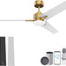52 in. Smart Ceiling Fan with Light and Remote, Fast Ceiling Fan with Voice Alexa Google Wi-Fi APP Control for Bedroom, Outdoor Fans for Porch Patio-1-ErisView