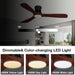 52 in. Smart Low Profile Ceiling Fan with Remote Voice Wi-Fi Alexa APP Control, Reversible Flush Mount Ceiling Fan, Modern Ceiling Fan for Bedroom Patio-3-ErisView