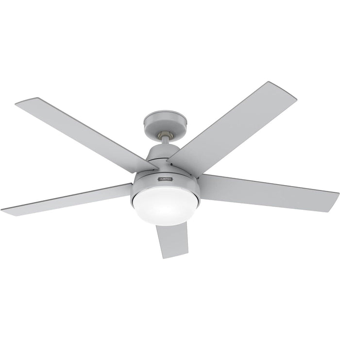 52 in. Smart Wi-Fi Ceiling Fan with LED Light and Handheld Remote, Hugger Ceiling Fans-1-ErisView