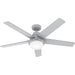 52 in. Smart Wi-Fi Ceiling Fan with LED Light and Handheld Remote, Hugger Ceiling Fans-1-ErisView