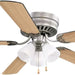 52 in. Traditional 5 Blade Ceiling Fan, Hugger Ceiling Fans, Low Profile Ceiling Fan with LED Light Kit, Reversible Bronze Ceiling Fan-30-ErisView