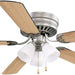 52 in. Traditional 5 Blade Ceiling Fan, Hugger Ceiling Fans, Low Profile Ceiling Fan with LED Light Kit, Reversible Bronze Ceiling Fan-32-ErisView