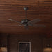 52 in. Traditional Ceiling Fans without Lights, Indoor Bronze Ceiling Fan with Pull Chains, Reversible Whisperwind Motor, Hugger Ceiling Fans-3-ErisView