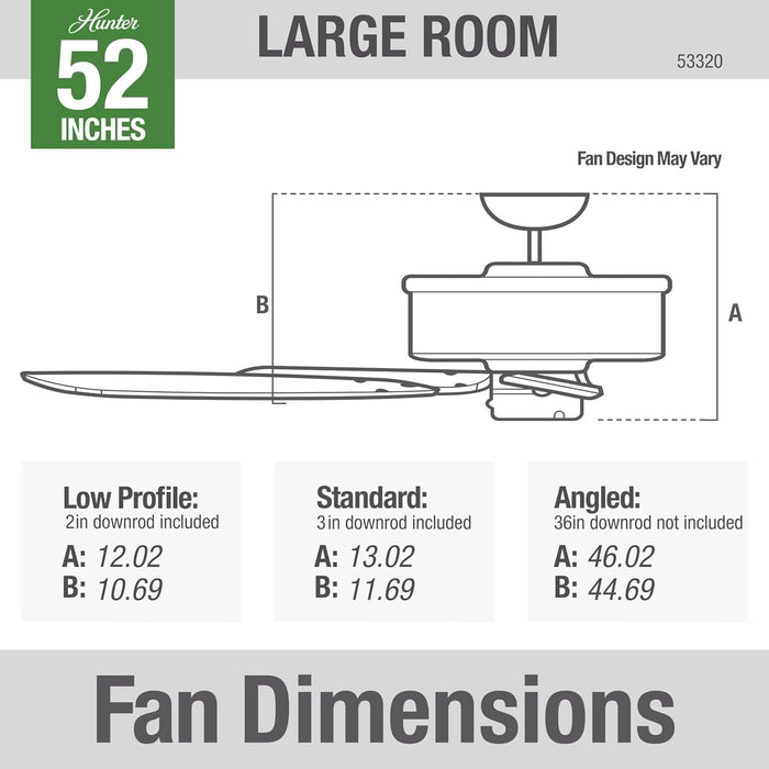 52 in. Traditional Ceiling Fans without Lights, Indoor Bronze Ceiling Fan with Pull Chains, Reversible Whisperwind Motor, Hugger Ceiling Fans-5-ErisView