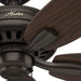 52 in. Traditional Ceiling Fans without Lights, Indoor Bronze Ceiling Fan with Pull Chains, Reversible Whisperwind Motor, Hugger Ceiling Fans-7-ErisView