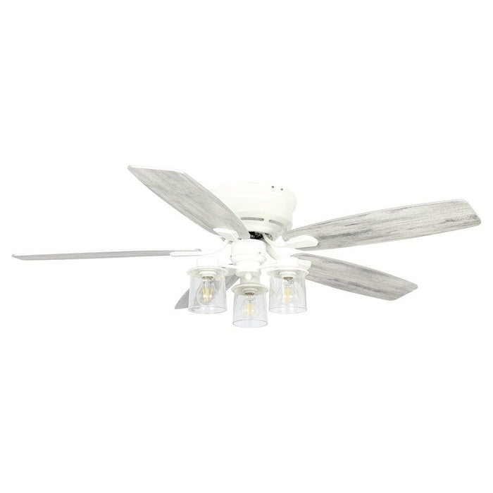 52 in. Traditional Flush Mount Ceiling Fan with Light Kit Remote Control, Modern Reversible Ceiling Fan for Living Room-ErisView