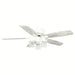 52 in. Traditional Flush Mount Ceiling Fan with Light Kit Remote Control, Modern Reversible Ceiling Fan for Living Room-ErisView