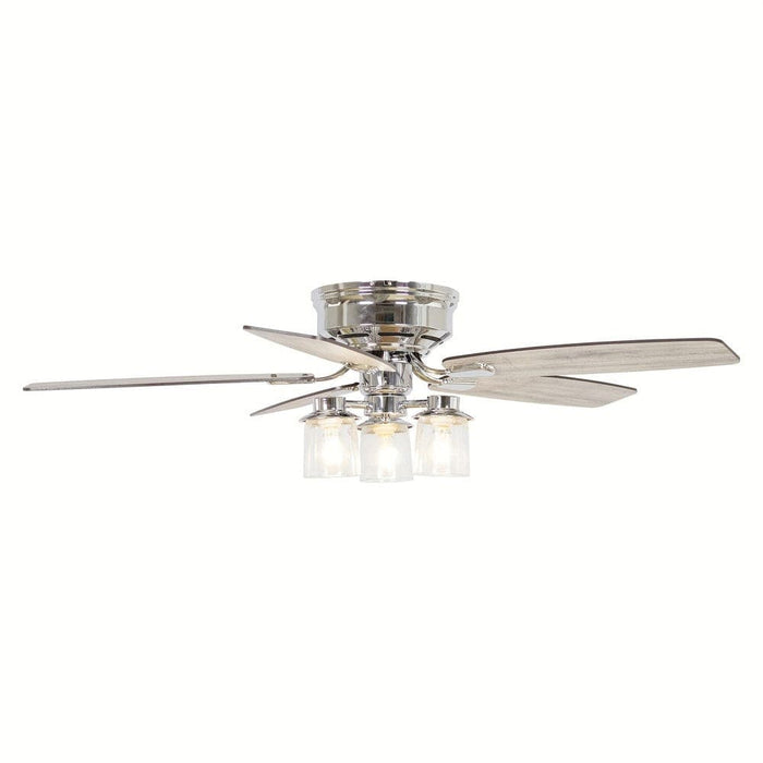 52 in. Traditional Flush Mount Ceiling Fan with Light Kit Remote Control, Modern Reversible Ceiling Fan for Living Room-ErisView