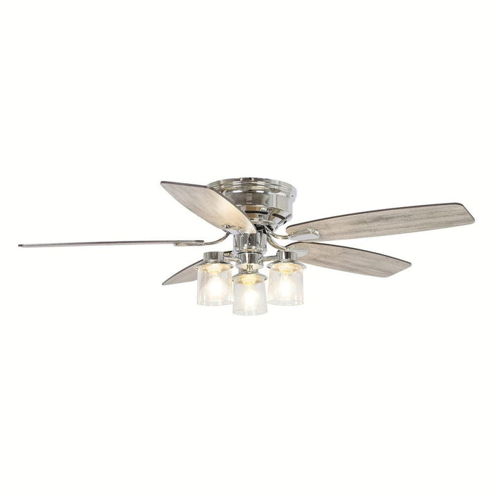 52 in. Traditional Flush Mount Ceiling Fan with Light Kit Remote Control, Modern Reversible Ceiling Fan for Living Room-ErisView