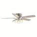 52 in. Traditional Flush Mount Ceiling Fan with Light Kit Remote Control, Modern Reversible Ceiling Fan for Living Room-ErisView
