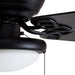 52 in. Traditional Flush Mount Indoor LED Ceiling Fan with Light Pull Chains, Matte Black Reversible Ceiling Fan Summer Winter-10-ErisView