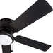 52 in. Traditional Flush Mount Indoor LED Ceiling Fan with Light Pull Chains, Matte Black Reversible Ceiling Fan Summer Winter-11-ErisView