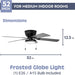 52 in. Traditional Flush Mount Indoor LED Ceiling Fan with Light Pull Chains, Matte Black Reversible Ceiling Fan Summer Winter-5-ErisView