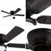 52 in. Traditional Flush Mount Indoor LED Ceiling Fan with Light Pull Chains, Matte Black Reversible Ceiling Fan Summer Winter-6-ErisView